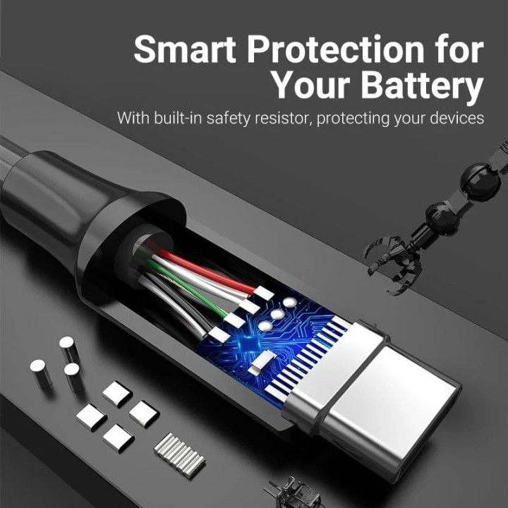 Кабел Vention USB 3.2 Gen2 Type-A към Type-C, 0.25m, 10Gbps - CWCBC - 2
