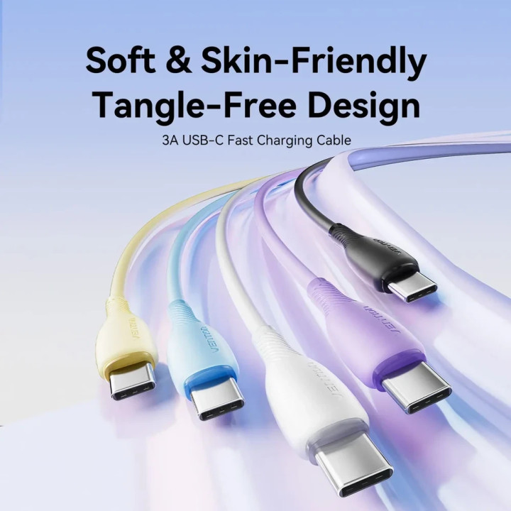 Кабел Vention USB 2.0 Type A мъжки към USB-C мъжки, 0.25m, 480Mb/s, 3A - CTWWC - 2