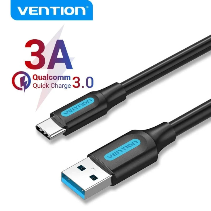 Кабел Vention USB 3.0 Type A (м) към USB-C (м), 0.25m, 5Gb/s - COZBC - 3