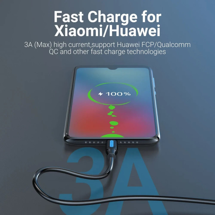 Кабел Vention USB 3.0 Type A (м) към USB-C (м), 0.25m, 5Gb/s - COZBC - 7