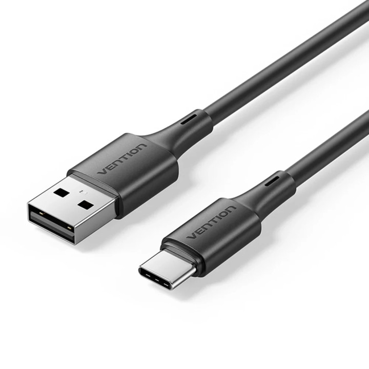 Кабел Vention USB 2.0 Type A (М) към USB-C (М), 0.25m, 480Mb/s, 3A - TRQBAC - 1