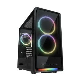 Кутия за компютър COUGAR GAMING DUOAIR RGB, Mid Tower, черна - CGR-27A80B-RGB - 1