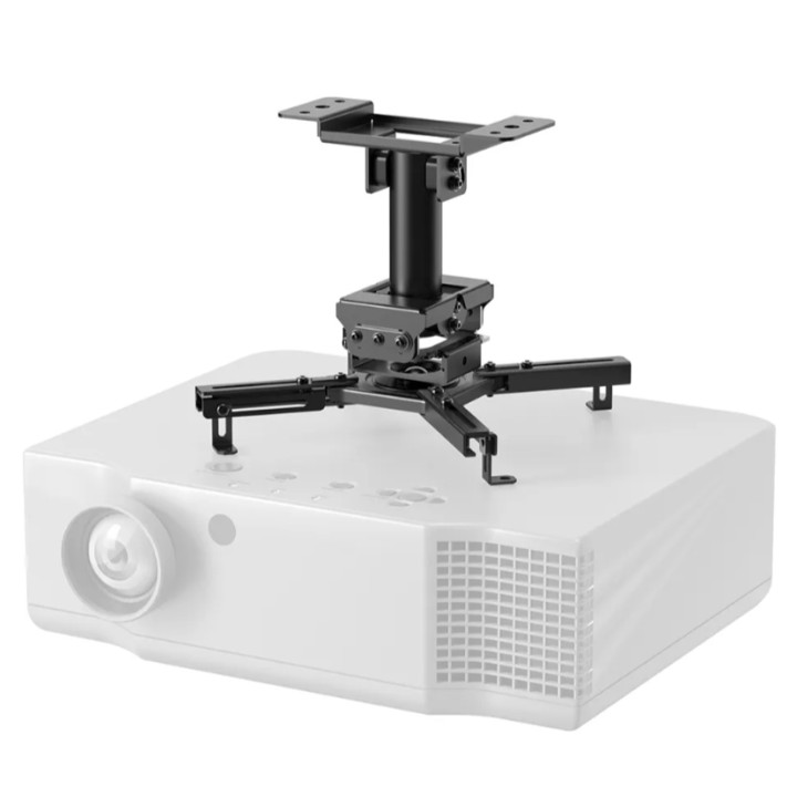 Стойка за проектор Neomounts CL25-530BL1, таванен монтаж, до 45kg, VESA, черна - 2