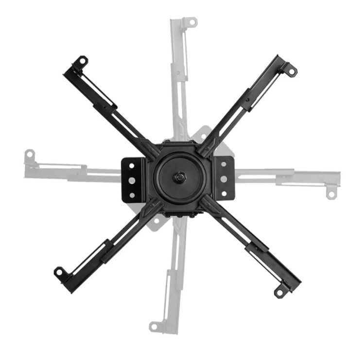 Стойка за проектор Neomounts CL25-530BL1, таванен монтаж, до 45kg, VESA, черна - 7