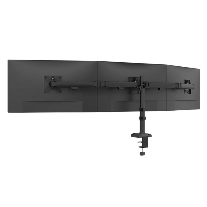 Стойка за монитори Neomounts Nero DS60-600BL3, за 3 екрана 10-27", VESA 100x100, до 6kg на екран, с щипка/отвор - 4
