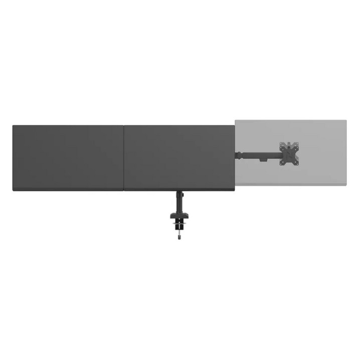 Стойка за монитори Neomounts Nero DS60-600BL3, за 3 екрана 10-27", VESA 100x100, до 6kg на екран, с щипка/отвор - 6