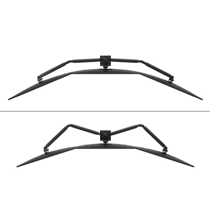 Стойка за монитори Neomounts Nero DS60-600BL3, за 3 екрана 10-27", VESA 100x100, до 6kg на екран, с щипка/отвор - 9