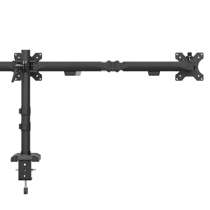 Стойка за монитори Neomounts Nero DS60-600BL3, за 3 екрана 10-27", VESA 100x100, до 6kg на екран, с щипка/отвор - 10
