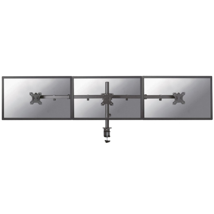 Стойка за монитор Neomounts FPMA-D550D3BLACK, за 3 монитора 10-27", VESA 75x75-100x100, до 7kg, регулируема височина/дълбочина -