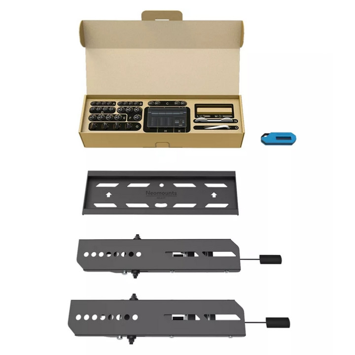 Стойка за монитор/TV Neomounts Level-850, 24"-65", наклон 12°, VESA 200x200, заключване - WL35S-850BL12 - 12