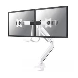 Стойка за монитор Neomounts NM-D775DXWHITE, 10-32", двойна, газов амортисьор, VESA 100x100, бяла - NM-D775DXWHITE - 1