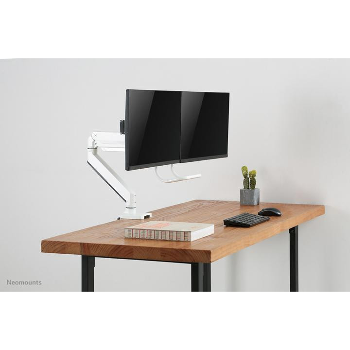 Стойка за монитор Neomounts NM-D775DXWHITE, 10-32", двойна, газов амортисьор, VESA 100x100, бяла - NM-D775DXWHITE - 3