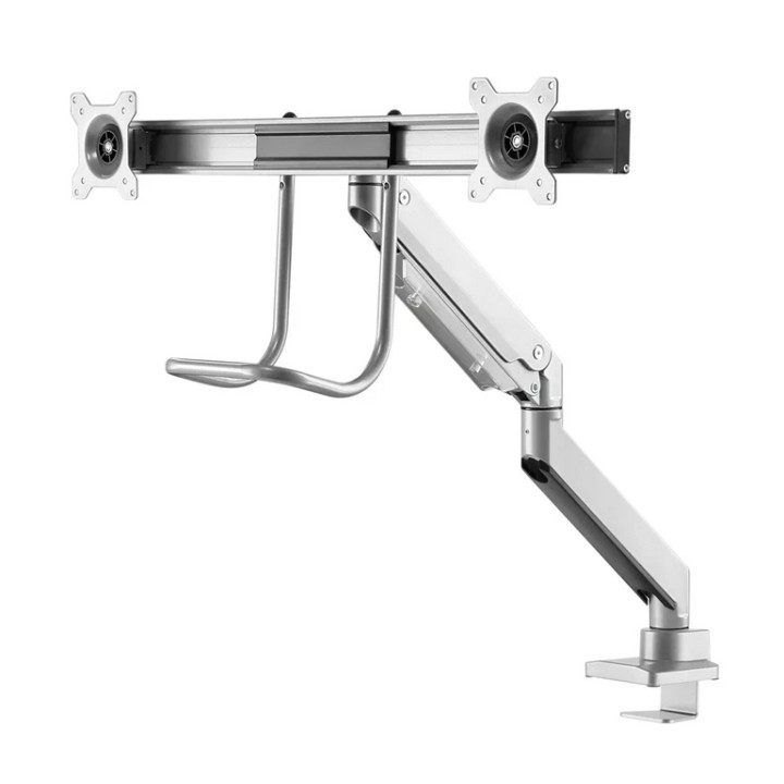 Стойка за монитори Neomounts NM-D775DXSILVER, 10-32", 2 дисплея, газов амортисьор, VESA 75x75-100x100 - 4