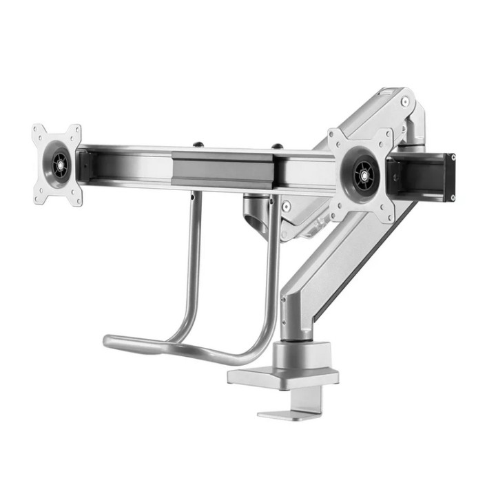 Стойка за монитори Neomounts NM-D775DXSILVER, 10-32", 2 дисплея, газов амортисьор, VESA 75x75-100x100 - 5