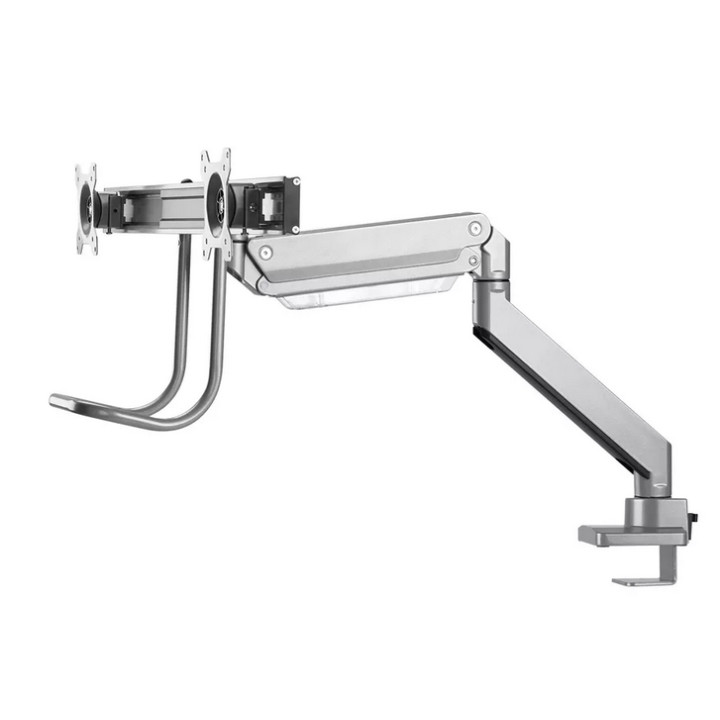 Стойка за монитори Neomounts NM-D775DXSILVER, 10-32", 2 дисплея, газов амортисьор, VESA 75x75-100x100 - 6