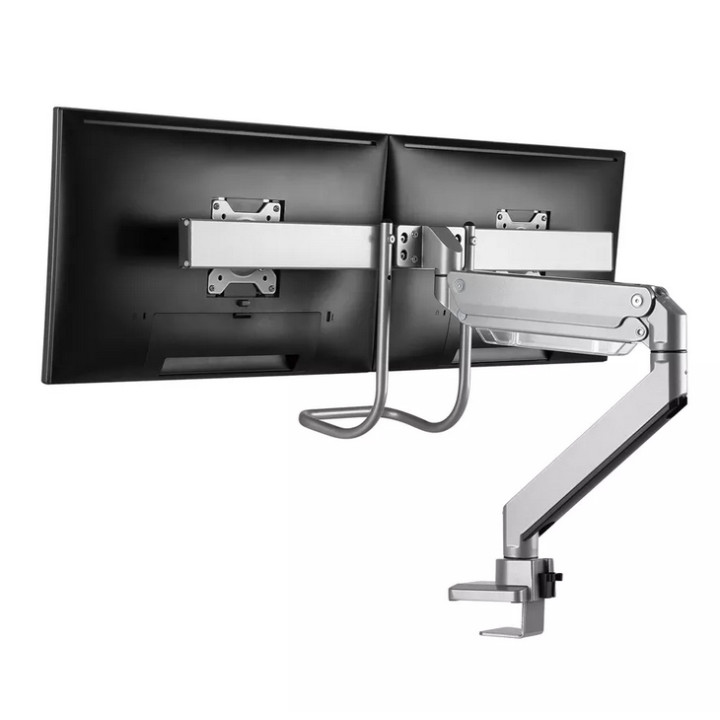 Стойка за монитори Neomounts NM-D775DXSILVER, 10-32", 2 дисплея, газов амортисьор, VESA 75x75-100x100 - 7