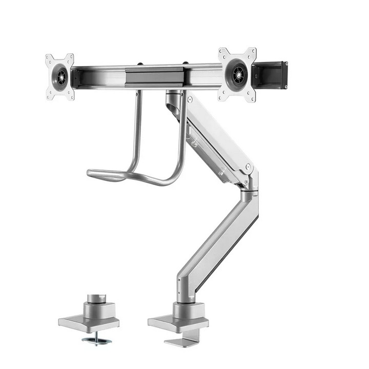 Стойка за монитори Neomounts NM-D775DXSILVER, 10-32", 2 дисплея, газов амортисьор, VESA 75x75-100x100 - 8