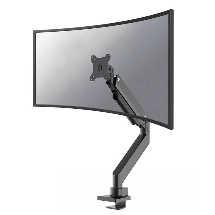 Стойка за монитор Neomounts NM-D775BLACKPLUS, 10-49", газова пружина, VESA 75x75-100x100, въртене 360°, наклон -45°/+45° - 1