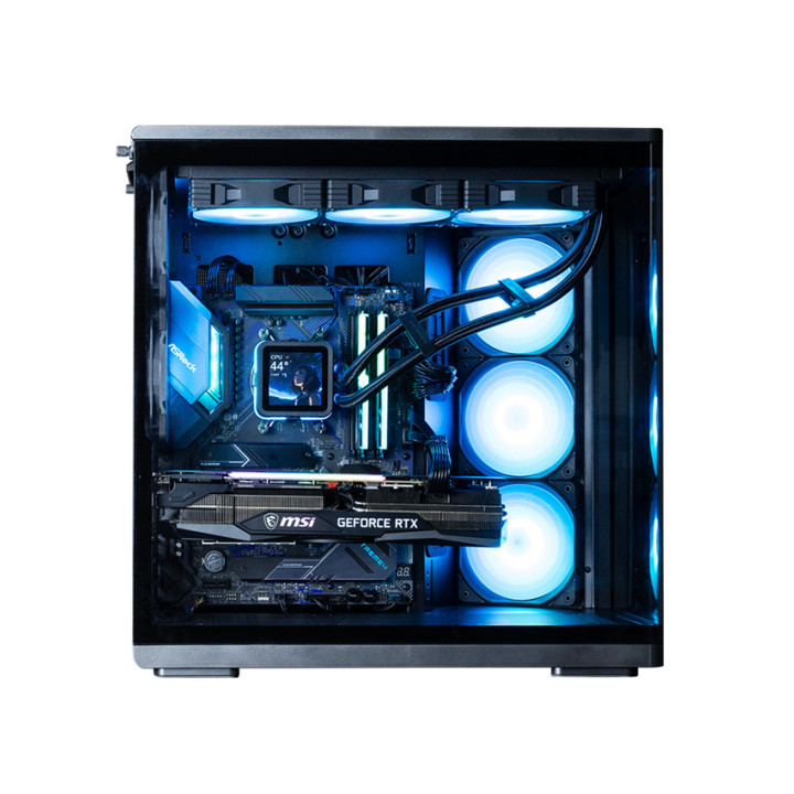 Кутия ZALMAN P60, ATX Mid-Tower, Tempered Glass, 5x120mm ARGB вентилатора - P60 BLACK - 3