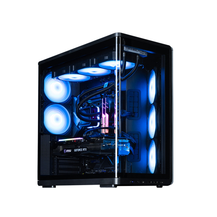 Кутия ZALMAN P60, ATX Mid-Tower, Tempered Glass, 5x120mm ARGB вентилатора - P60 BLACK - 4