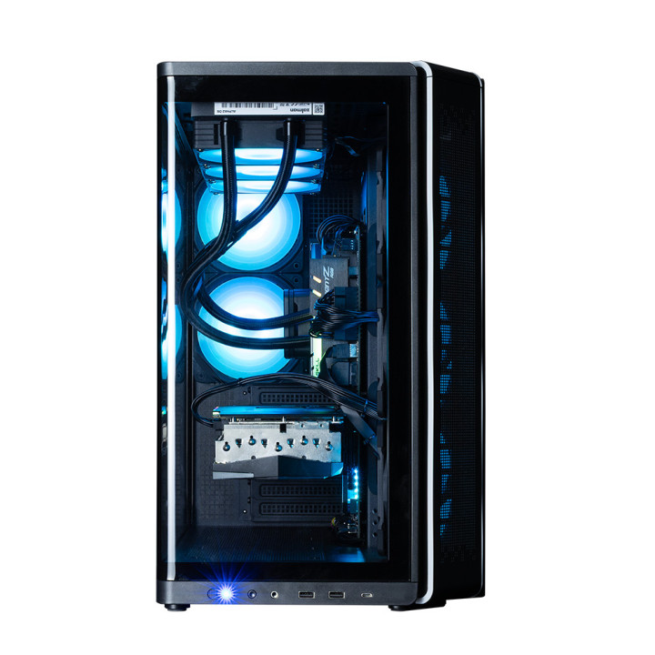 Кутия ZALMAN P60, ATX Mid-Tower, Tempered Glass, 5x120mm ARGB вентилатора - P60 BLACK - 5