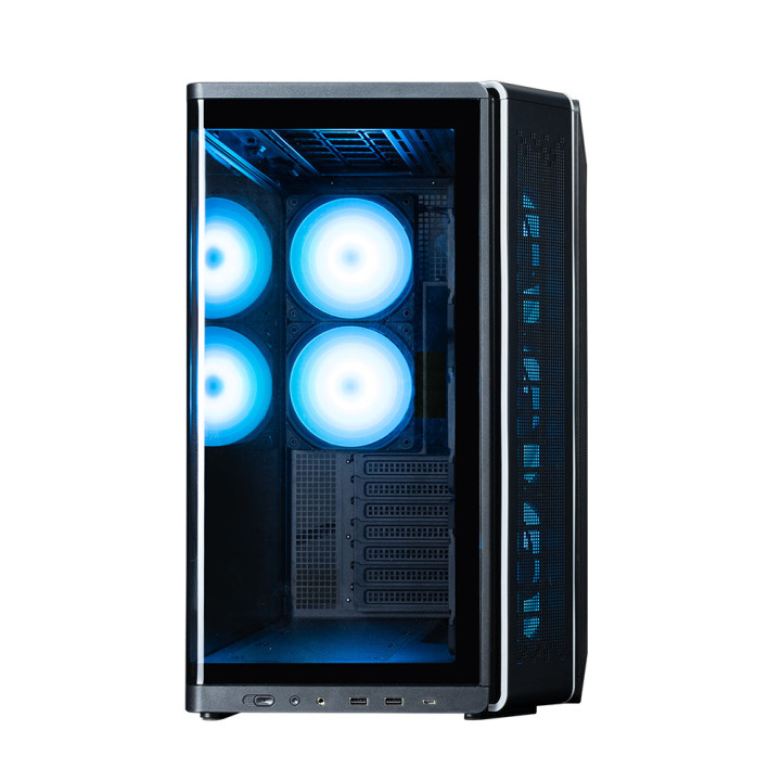 Кутия ZALMAN P60, ATX Mid-Tower, Tempered Glass, 5x120mm ARGB вентилатора - P60 BLACK - 6