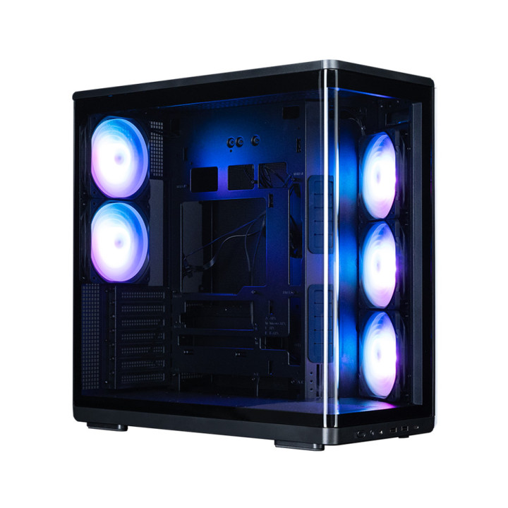 Кутия ZALMAN P60, ATX Mid-Tower, Tempered Glass, 5x120mm ARGB вентилатора - P60 BLACK - 9