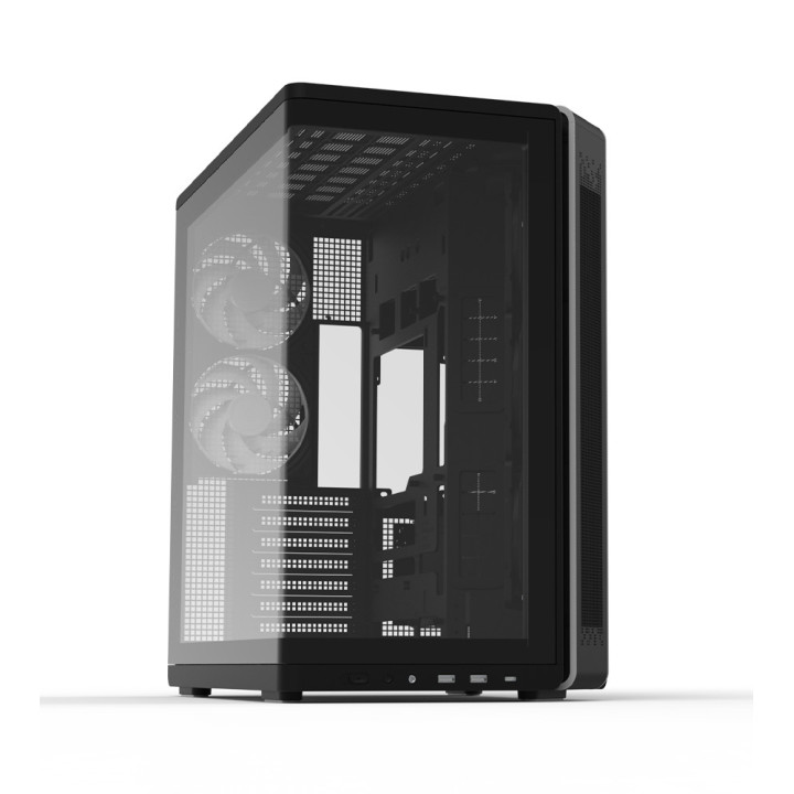 Кутия ZALMAN P60, ATX Mid-Tower, Tempered Glass, 5x120mm ARGB вентилатора - P60 BLACK - 11