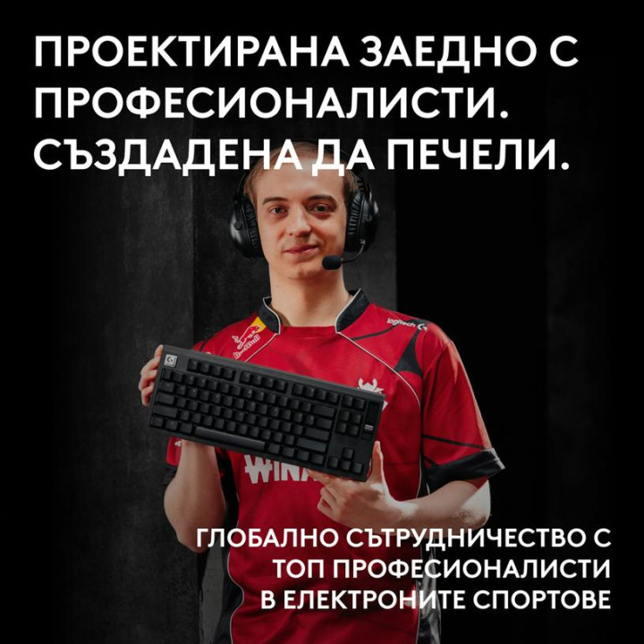 Геймърска механична клавиатура Logitech G Pro X2 RAPID TKL, Magnetic Analog Linear Switch, RGB подсветка, бял - 920-014097 - 8