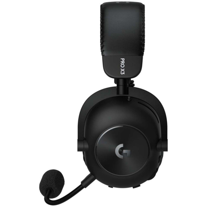 Безжични геймърски слушалки Logitech PRO X3 Lightspeed, 50mm драйвери, 20Hz-20kHz, USB/3.5mm - 981-001740 - 12