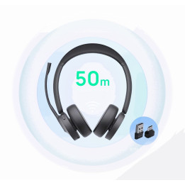 Безжични слушалки Yealink BH70 Dual Teams, Bluetooth, USB-C/A, с BT51C донгъл - 1208703 - 1