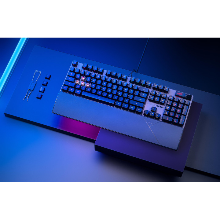 Механична геймърска клавиатура ASUS ROG Strix Scope II RX, ROG RX Red Optical Switch, RGB подсветка, USB - 90MP0350-BKUA01 - 4