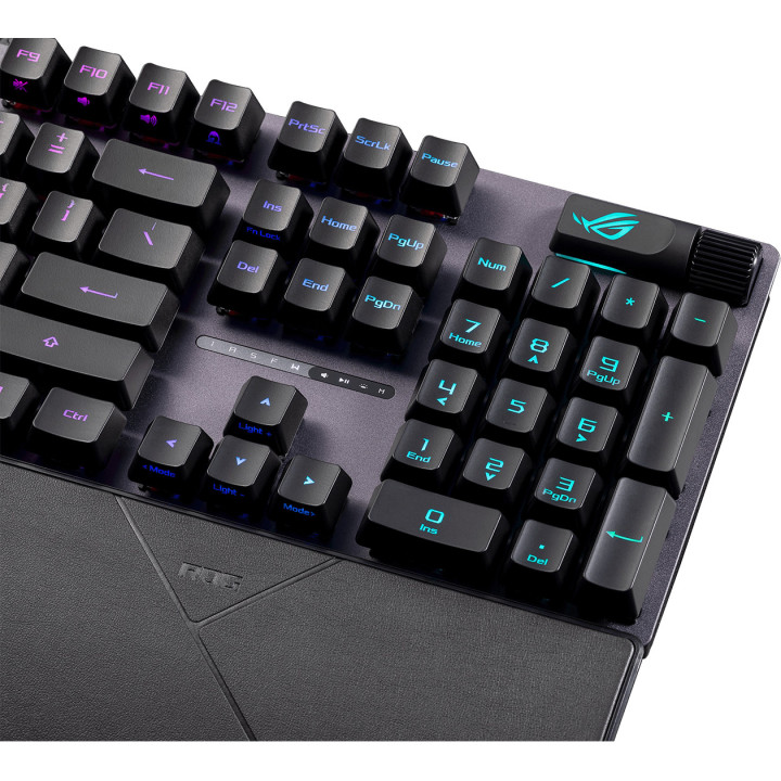 Механична геймърска клавиатура ASUS ROG Strix Scope II RX, ROG RX Red Optical Switch, RGB подсветка, USB - 90MP0350-BKUA01 - 5