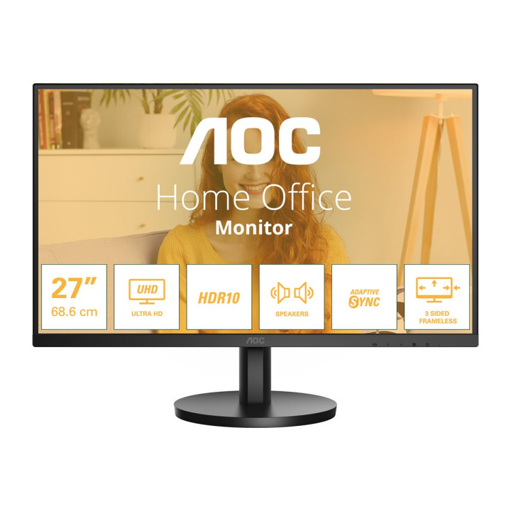 Монитор AOC U27B3A, 27" 4K UHD IPS 3840x2160 60Hz HDR10 - 1