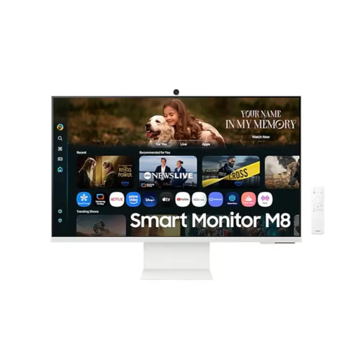 Монитор Samsung 32FM801, 32" (81.28 cm) VA Smart 4K UHD (3840x2160), SlimFit camera, Bluetooth 4.2, Wi-Fi 5, USB-C 65W, 2x HDMI,