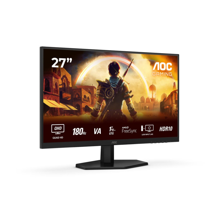 Монитор AOC Q27G42XNE, 27" QHD Fast VA 180Hz, HDR10, 0.5ms, HDMI/DP, Speakers - 2