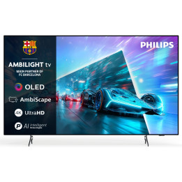 Телевизор Philips 55OLED761/12, 55" (139.70 cm) 4K UHD OLED, 3840x2160, 120Hz, Titan OS, Ambilight, HDR10+, Dolby Vision/Atmos, 