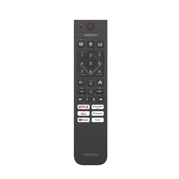 Телевизор Philips 55OLED761/12, 55" (139.70 cm) 4K UHD OLED, 3840x2160, 120Hz, Titan OS, Ambilight, HDR10+, Dolby Vision/Atmos, 