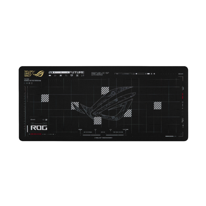 Геймърски пад ASUS ROG Scabbard II XXL Edition, 900 x 400 x 3 mm, водо- и маслоотблъскващо покритие - 90MP05H0-BPUA00 - 1