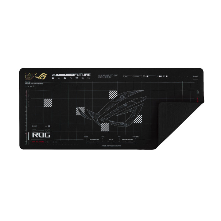 Геймърски пад ASUS ROG Scabbard II XXL Edition, 900 x 400 x 3 mm, водо- и маслоотблъскващо покритие - 90MP05H0-BPUA00 - 5