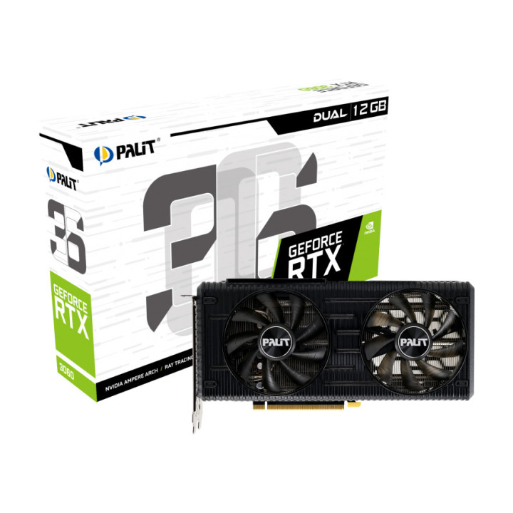 Видео карта PALIT GeForce RTX 3060 Infinity 2 OC, 12GB GDDR6 192-bit - NE63060U19K9-PG190L - 7