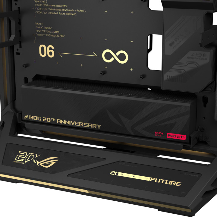 Кутия за компютър ASUS ROG GR20 Edition 20, Middle Tower, E-ATX/ATX/Micro ATX/Mini ITX, 4x вент., GPU до 370mm - 90DC0100-B09000