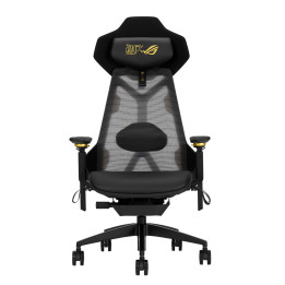 Геймърски стол ASUS ROG Destrier Ergo Edition 20, изкуствена кожа/текстил, регулируеми подлакътници, до 150kg - 90GC02C0-MSG010 