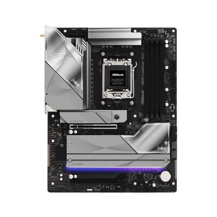 Дънна платка ASRock X870 LiveMixer, WiFi 7, AM5, DDR5 - 2