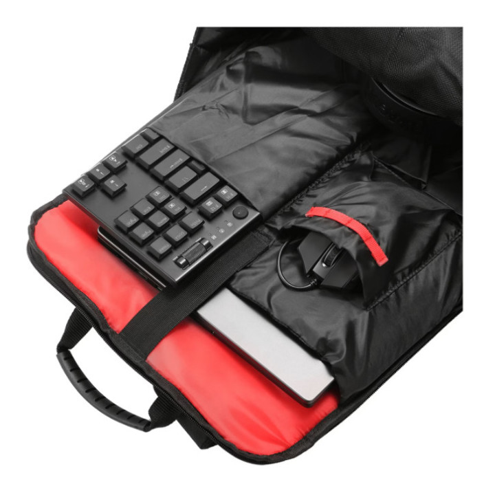Раница за лаптоп Redragon Tardis2 GB-94, до 20" лаптопи, Черен/Червен - 9