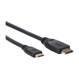 Кабел VCom HDMI M към Mini HDMI M, 1.8m, v2.0, 4K@60Hz - CG583-1.8 - 1