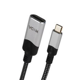Преходник VCom USB Type-C (М) към DisplayPort (Ж), 8K@60Hz, 0.15m - CU422MV-8K-0.15 - 1