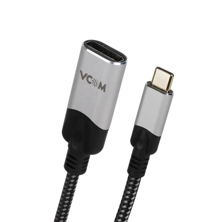 Преходник VCom USB Type-C (М) към DisplayPort (Ж), 8K@60Hz, 0.15m - CU422MV-8K-0.15 - 1