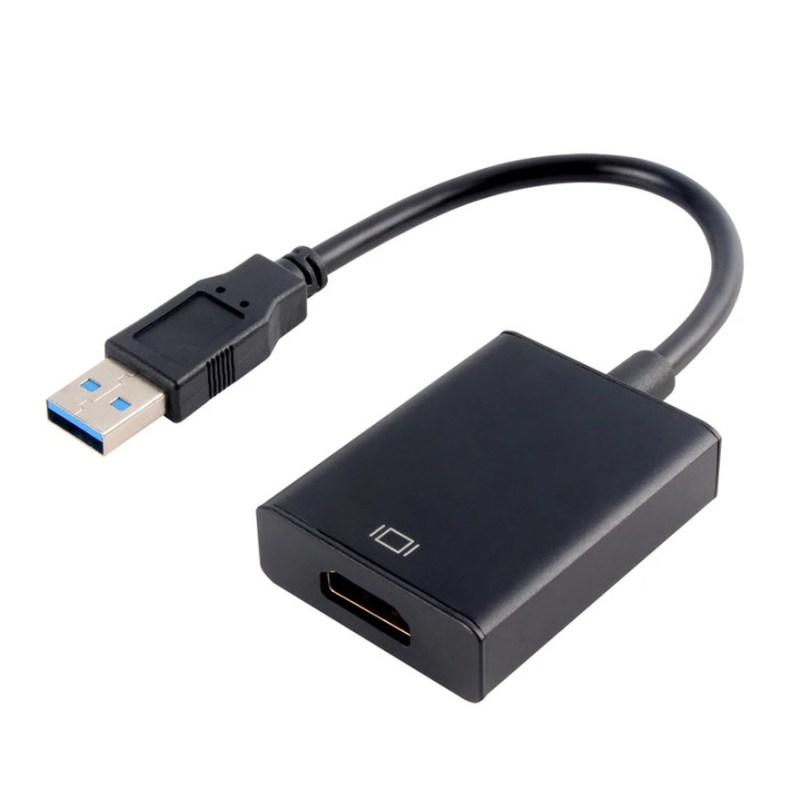 Преходник VCom USB 3.0 Type A (м) към HDMI (ж), 0.15m, 1080p@60Hz - CU320-B - 1
