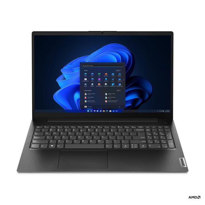 Лаптоп Lenovo V15 G4 AMD Ryzen 5 7520U, 15.6" FHD (1920x1080) TN AG, 16GB LPDDR5 RAM, 512GB SSD, AMD Radeon 610M Graphics, Black
